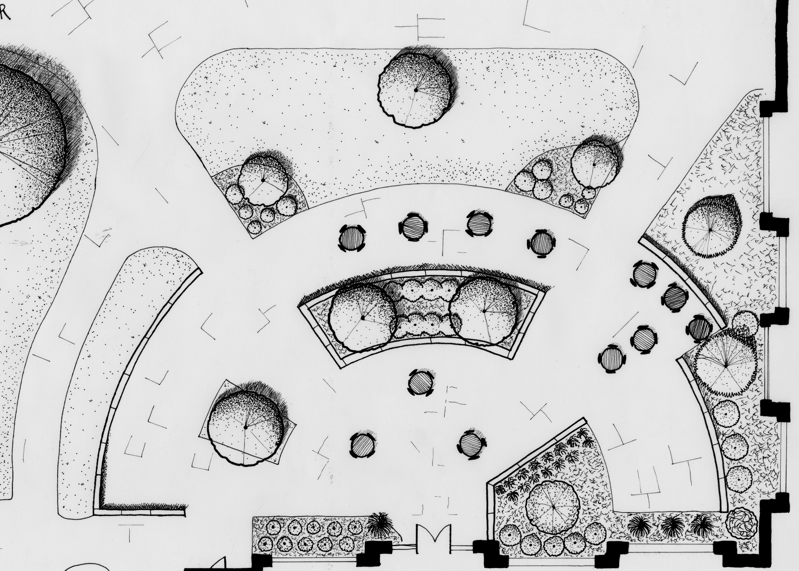 plan sketch by first year student